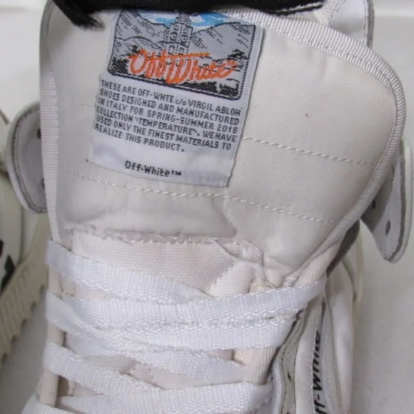 Off-White Off Court 3.0 Men's White/White Leather High Top Sneakers Sz 42 US 9 - Picture 12 of 16